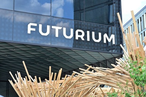 The Futurium, located next to the Federal Ministry of Research, Technology and Space, with an