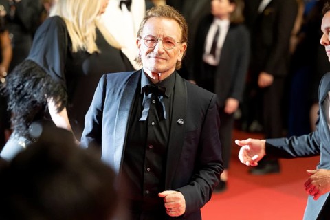 Cannes, France - 16.5.2024: Bono on the red carpet during the 78th Cannes International Film