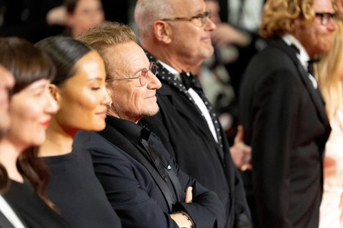 Cannes, France - 16.5.2024: Kelly McNamara, Bono on the red carpet during the 78th Cannes