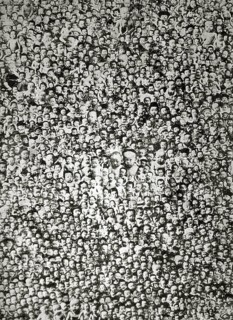Millions of Chinese babies, 1930s, A dense crowd shows many faces in a black and white picture,