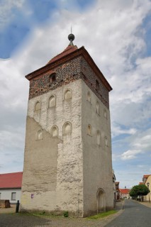 Historic upper gate tower, town tower, Gräfenhainichen, Saxony-Anhalt, Germany