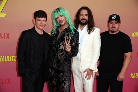 Band Tokio Hotel: Georg Listing, Bill Kaulitz, Tom Kaulitz and Gustav shepherd - Special Screening