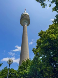 Olympic Tower, Olympic Park, Munich, Bavaria, Germany