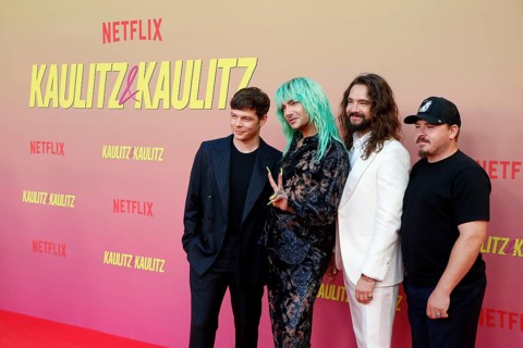 Georg Listing, Bill Kauliutz, Tom Kaulitz and Gustav shepherd (Tokio Hotel) at the special