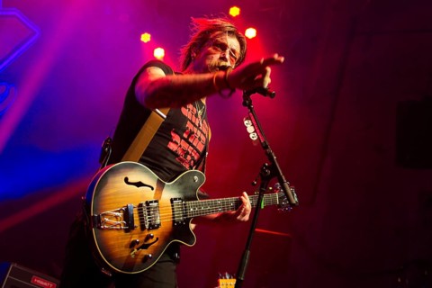 Jesse The Devil Hughes, singer of EAGLES OF DEATH METAL, live at Kesselhaus Berlin, on 10/06/2025