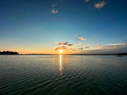 Evening atmosphere, Lake Starnberg, Bavaria, Germany