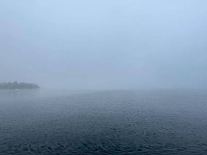 Fog over Lake Starnberg, Bavaria, Germany