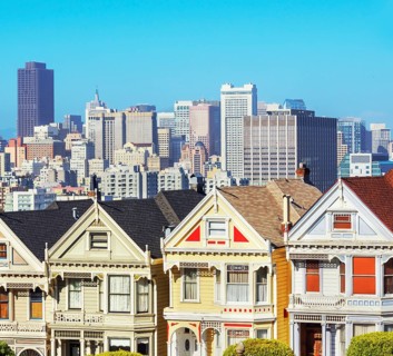 The Painted Ladies, Alamo Square, San Francisco, California, USA