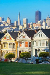 The Painted Ladies, Alamo Square, San Francisco, California, USA