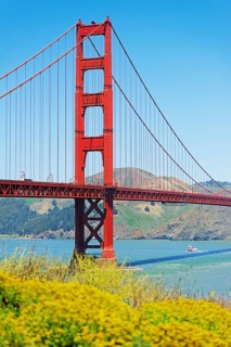 View of Golden Gate Bridge, San Francisco, California, USA