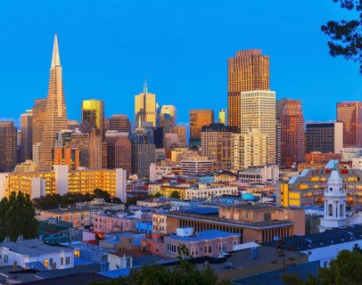 Financial district skyline, San Francisco, California, USA
