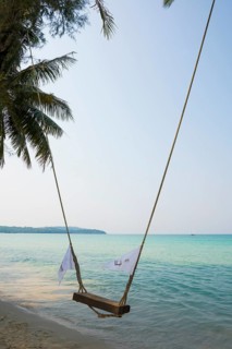Swing, Khlong Chao Beach, Koh Kood, Koh Kut, Gulf of Thailand, Thailand