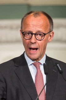 Friedrich Merz (Chancellor of the Federal Republic of Germany) speaks at the presentation of the