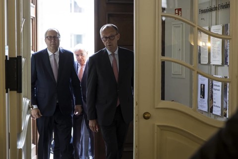 Friedrich Merz (Chancellor of the Federal Republic of Germany) attends the award ceremony for the