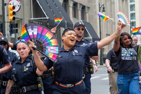 Detroit, Michigan USA - 8 June 2025 - Gay, lesbian, bisexual, and transgender activists and their