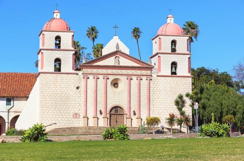 Santa Barbara Mission, Santa Barbara, California, USA
