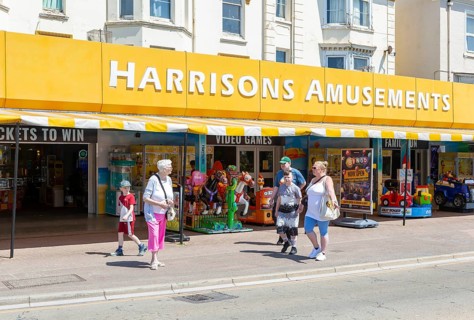 Harrisons Amusements amusement arcade, Dawlish, south Devon, England, UK
