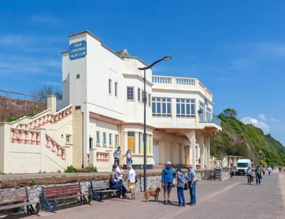 Teign Corinthian Yacht Club building, Eastcliff, Teignmouth, south Devon, England, UK