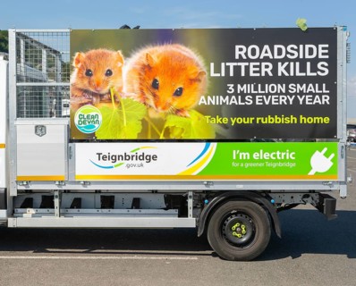 Roadside Litter Kills 3 million small animals every year, take your rubbish home, Teignmouth,
