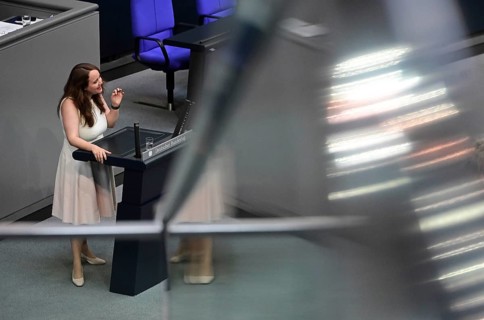 Ricarda Lang (Bündnis 90 / Die Grünen) speaks on the agenda item Mandatory animal labelling at the