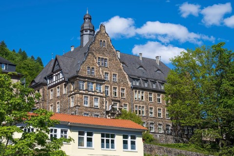 Old District Hall, Altena, Sauerland, Westphalia, North Rhine-Westphalia, Germany