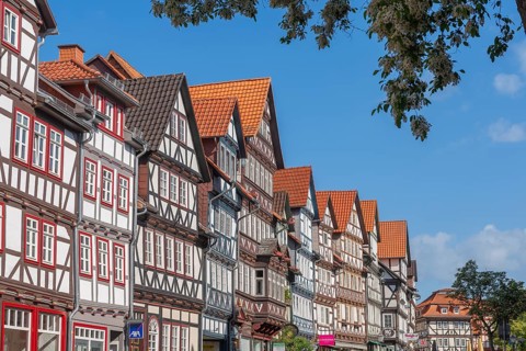 Bad Sooden, Allendorf, Allendorf district, historic old town with numerous half-timbered houses