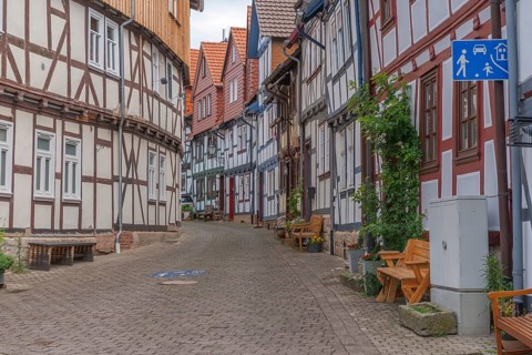 Bad Sooden, Allendorf, Allendorf district, historic old town with numerous half-timbered houses