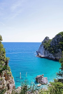 Fakistra Beach on the Aegean Sea, Pelion Peninsula, Thessaly, Greece