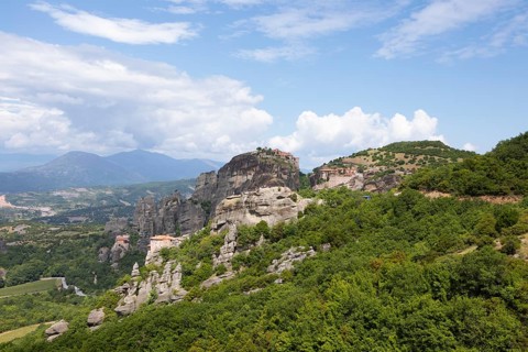 Meteora Rocks and Monasteries, Kalambaka, Thessaly, Greece