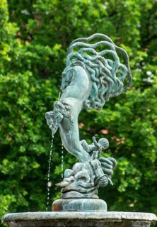 Bäckahästen, The Creek Horse, a mythological animal that is a fountain in Ystad, Skåne County,