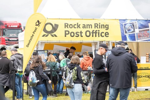 Deutsche Post Post Office at the Rock am Ring Festival on Friday, Nürburgring race track race