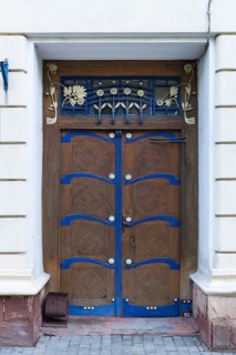Art nouveau door around 1900, Chernowicz, Ukraine