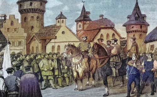 German Peasants' War, 1524-1526, Florian Geyer in Rotenburg, Florian Vulture of Giebelstadt, born