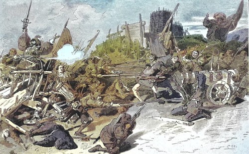 German Peasants' War, 1524-1526, defeat of the farmers under Thomas Münzer near Frankenhausen.