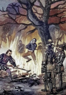 German Peasants' War, 1524-1526, Nonnemacher's execution. The piper Melchior Nonnenmacher, formerly