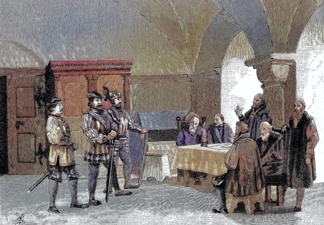 German Peasants' War, 1524-1526, Florian Geyer takes the federal oath from the people of Kitzingen.
