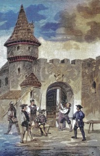 German Peasants' War, 1524-1526, Der Rat von Mühlhausen has the gates blocked off/German Peasants'