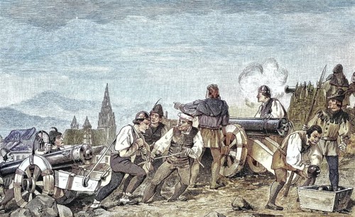 German Peasants' War, 1524-1526, bombardment of Freiburg by the Farmers/German Peasants' War,