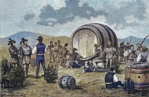 German Peasants' War, 1524-1526, Peasants' Camp on the Juniper with a Large Wine Barrel/German