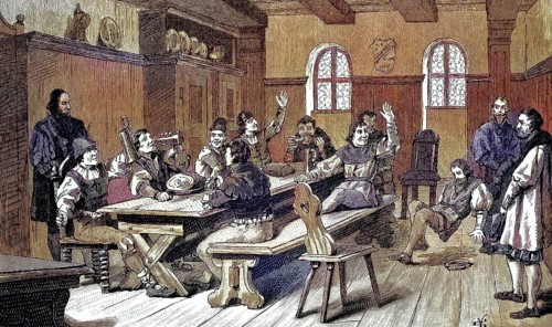 German Peasants War, 1524-1526, Junkers celebrate in a tavern/German Peasants War, Junkers