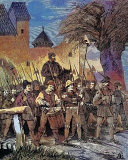 German Peasants' War, 1524-1526, Georg Mezler moves out of Oberschüpf/German Peasants' War, Georg