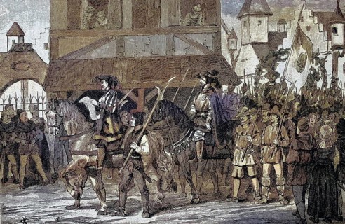 German Peasants' War, 1524-1526, Hans Müller with his satellites. Hans Müller, called von