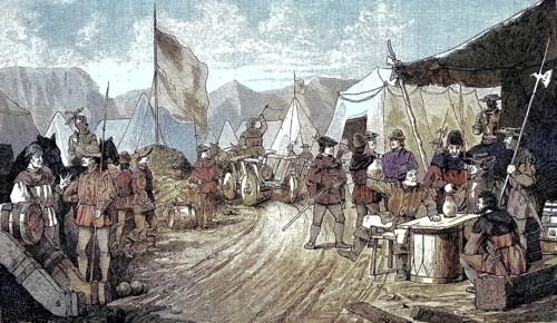 German Peasants' War, 1524-1526, Peasants' Camp near Laupheim, Baden-Württemberg/German Peasants'
