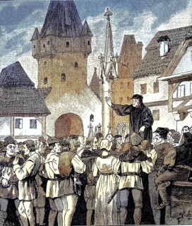 German Peasants' War, 1524-1526, Münzer predigt dem Volk in Klettgau/German Peasants' War, Münzer
