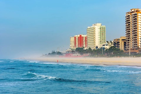 Beutiful morning at Barra da Tijuca beach in Rio de Janeiro, Barra da Tijuca beach, Rio de Janeiro,