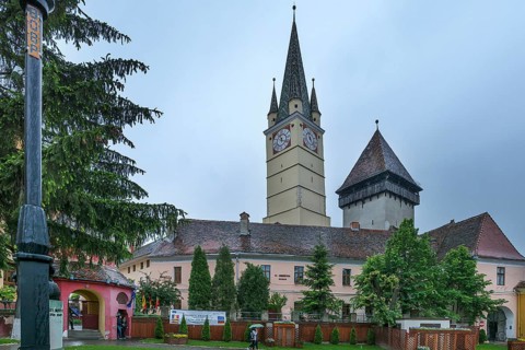 Margaret Church, late Gothic fortified church, Medias, Transylvania, Romania