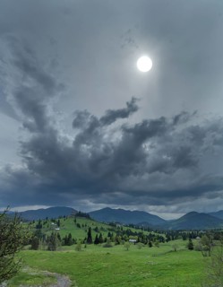 Landscape in the Carpathian Mountains, Romania