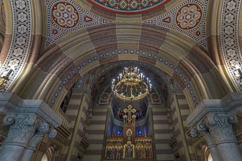 Altar of the Archbishop's Residence of the National Yuri Fedkovych University, founded 1875,