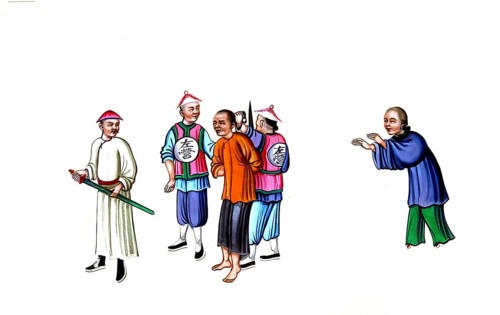 Jurisprudence, torture and punishment in medieval China, The picture shows a historical depiction