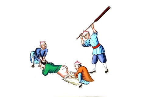 Jurisprudence, torture and punishment in medieval China, The illustration shows a depiction of